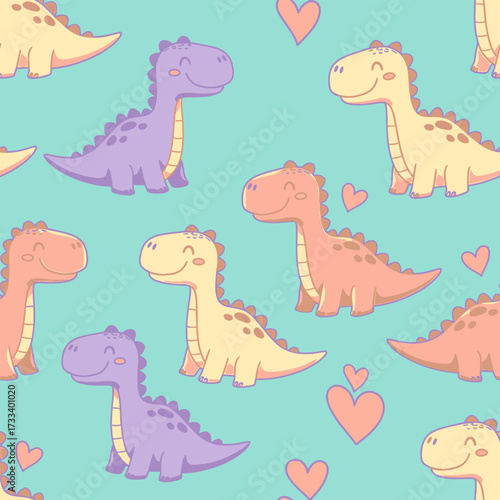 A Cute Kawaii Seamless Pattern featuring Charming Blue Foxes and Whimsical Red Mushrooms, Perfect for Children's Designs or Fabric Backgrounds