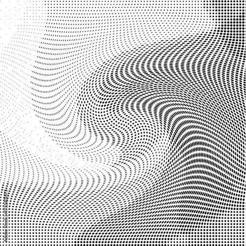 Gradient halftone dots pattern texture background. Low poly design
