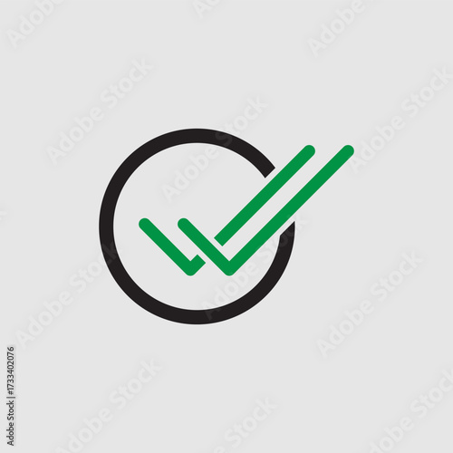 Check mark icon. Single and double ticks. Confirmation and read message status symbol. Used in chat, tasks, and notifications sign.