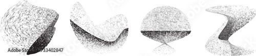 Sprayed black shape.Graffiti art design . Noise dispersion logo . Spray effect .Grunge, grainy, gritty texture . Distressed element .vector
