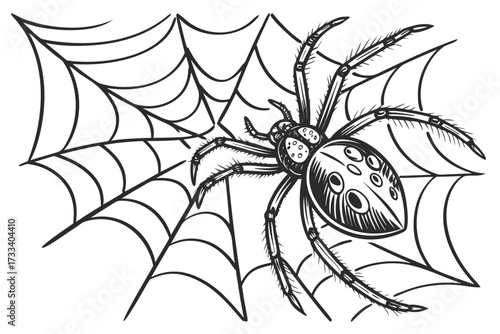 spider on a web