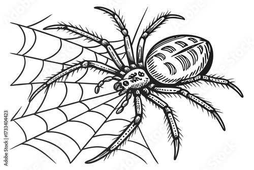 spider on a web