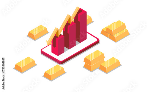 Gold Price Decline in Global Markets,Mobile Tracking of Gold Investment Losses,Digital Finance Data and Investment Decline