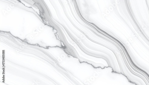 Abstract grayscale image of flowing, marbled patterns with white and grey streaks