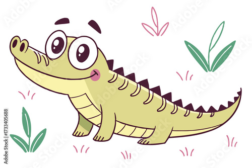 crocodile isolated