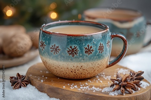 Wallpaper Mural Steaming cup of tea with cinnamon and spices. Torontodigital.ca