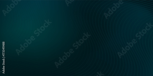 Elegant lines modern dark blue to light blue and green gradient background illustration ideal for sophisticated simple abstract modern design