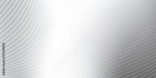 Lines abstract silver foil mesh background with metal mirror texture. Chrome gradient surface modern abstract design art