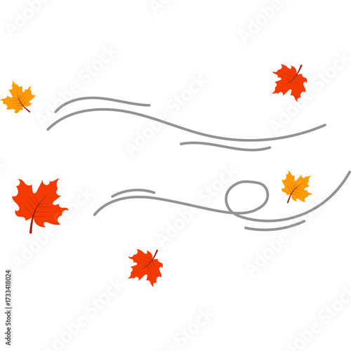 Autumn Leaves Blowing