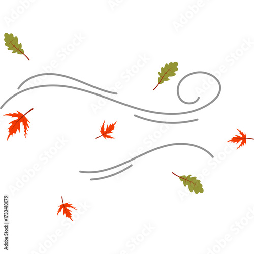 Autumn Leaves Blowing