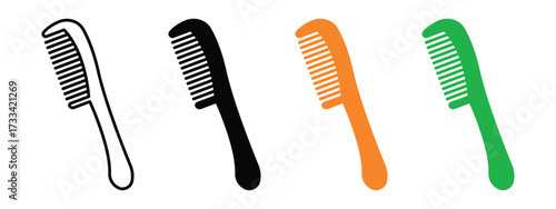 Comb icon vector. beauty salons, personal grooming, or creative hair designs symbol. vector illustration.