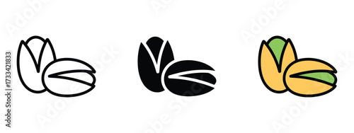 Pistachio icon vector. food blogs, healthy eating, and culinary symbol. vector illustration.