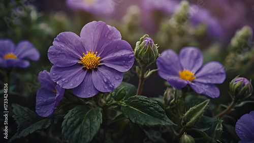 lovely purple flower photo