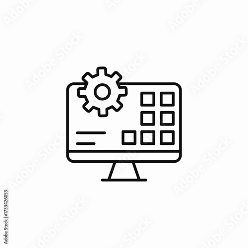 computer programming development icon sign vector