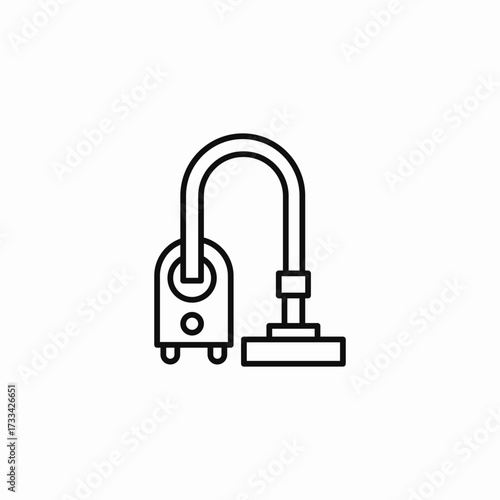 household vacuum cleaner icon sign vector