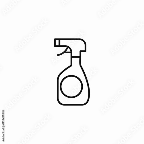 spray cleaning bottle icon sign vector