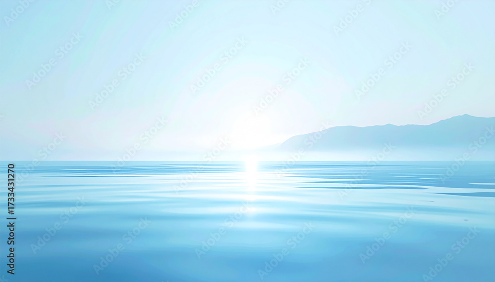 Obraz premium Bright Shimmering Water Surface with Light Rays