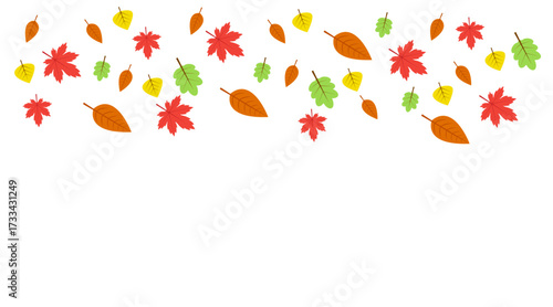 Background with maple autumn leaves