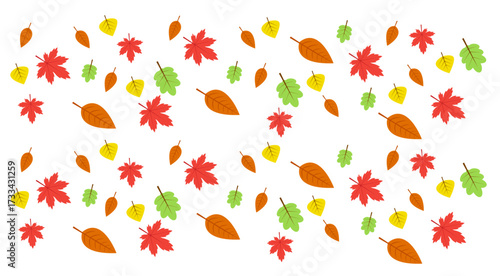 Background with maple autumn leaves