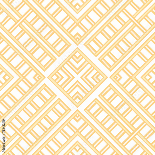 A seamless Chinese lattice pattern with interlocking geometric lines. Ideal for wallpapers, textiles, and architectural surfaces.