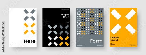 Creative Brochure Layout. Isolated Flyer Template. Geometric Book Cover Design. Background. Business Presentation. Report. Poster. Banner. Brand Identity. Pamphlet. Advertising. Notebook. Handbill