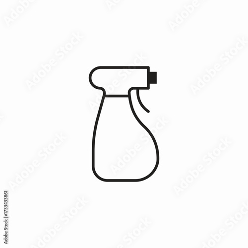 bottle spray cleaner icon sign vector