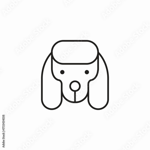 dog face icon icon sign vector