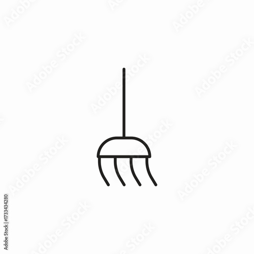 floor mop head icon sign vector
