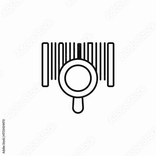 looking glass magnify icon sign vector