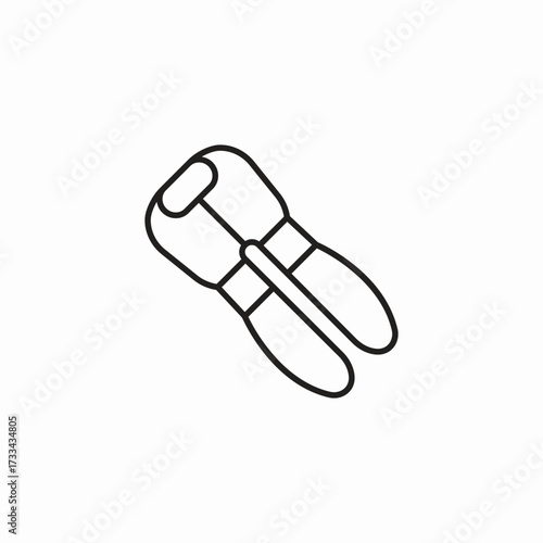 pet nail clippers icon sign vector