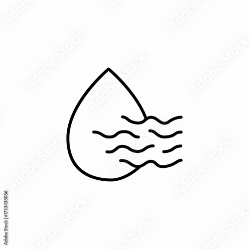 humidity water drop icon sign vector