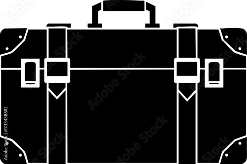 Classic vintage suitcase ready for adventure, symbolizing travel, journeys, and exciting getaways