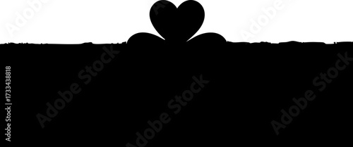 Elegant heart motif symbolizing love, devotion, and passion, perfect for romantic designs and celebrations, evoking warmth and connection