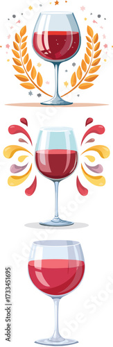Wine glass cheers.