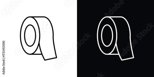 Tape icon. Thin linear vectors pack