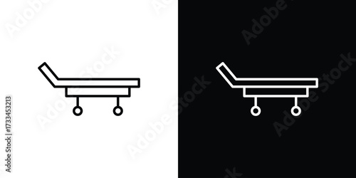 Stretcher icon. Thin linear vectors pack