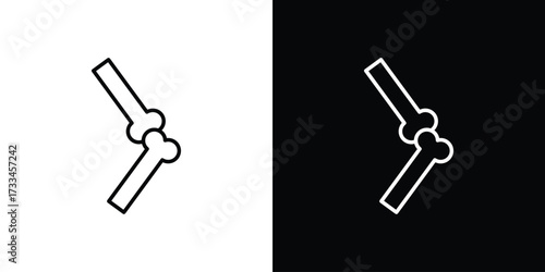 Joint icon. Thin linear vectors pack