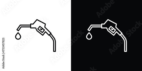Fuel icon. Thin linear vectors pack