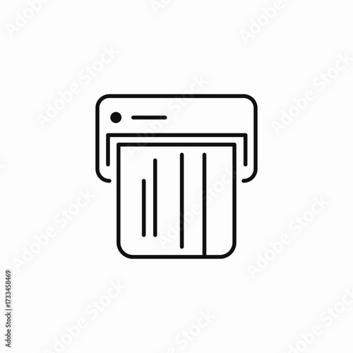 card payment machine icon sign vector