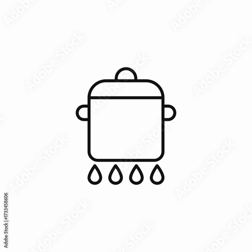 cooking boiling icon sign vector