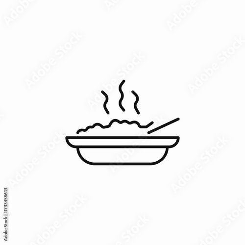cooking pan meal icon sign vector