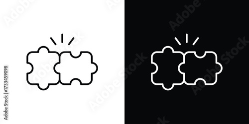 Compatibility icon. Thin linear vectors pack