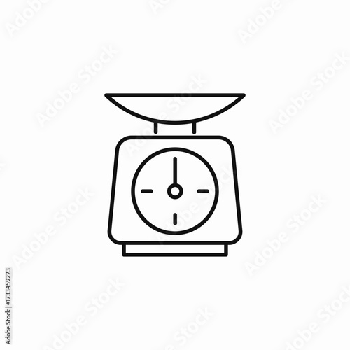 measure ingredients accurately icon sign vector