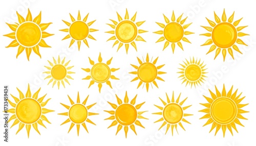 Collection of yellow suns (1)