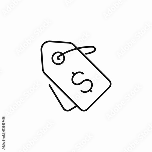 price tag icon sign vector