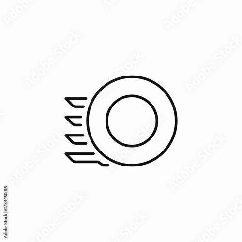 washing machine cycle icon sign vector