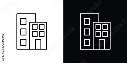 Build icon. Thin linear vectors pack