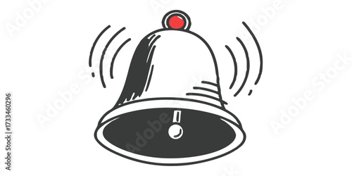 Ringing bell notification alert alarm sound icon symbol attention warning attention please attention sign
