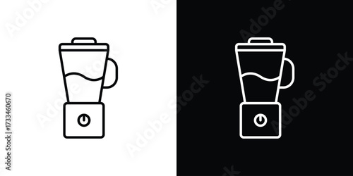 Blender icon. Thin linear vectors pack