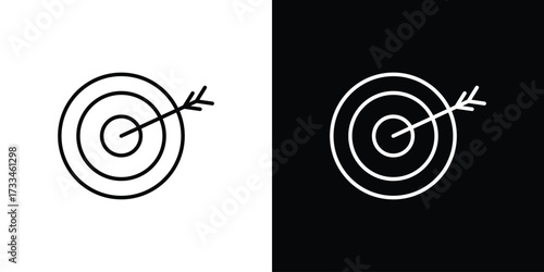 Aim icon. Thin linear vectors pack
